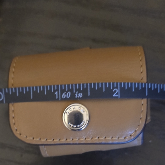 Coach Tan Leather Earbud Case - Picture 10 of 10